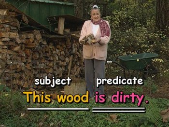 "is dirty" is the predicate