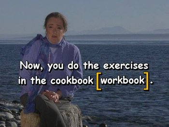Now, you do the exercises in the cookbook [workdbook].