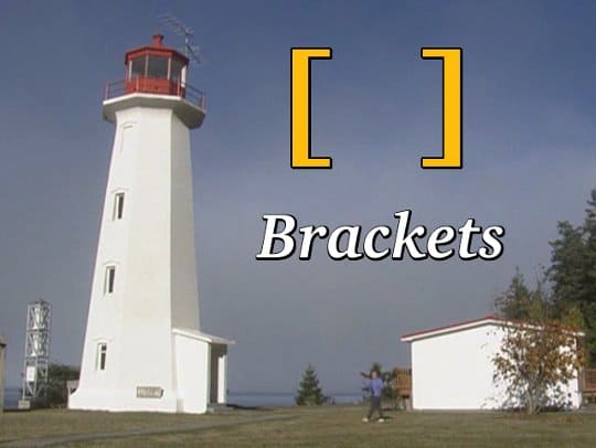 Brackets the Basic Cozy Punctuation Course