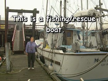 This is a fishing/rescue boat.