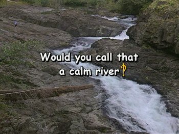 Would you call that a calm river?!