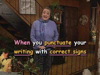 When you punctuate your writing with correct signs