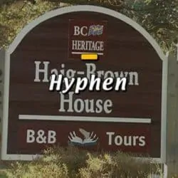 hyphen