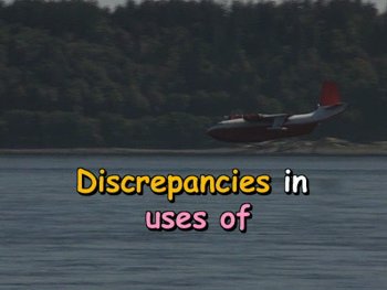 Discrepancies in uses of
