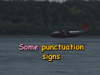 Some punctuation signs