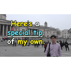 Here's a special tip of my own.