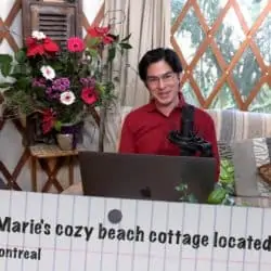 Where is Marie's cozy beach cottage located?
