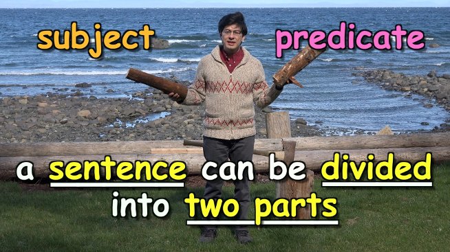a sentence can be divided into two parts