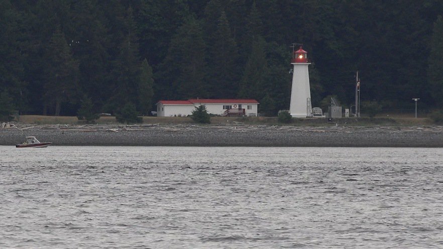 The Cape Mudge lighthouse