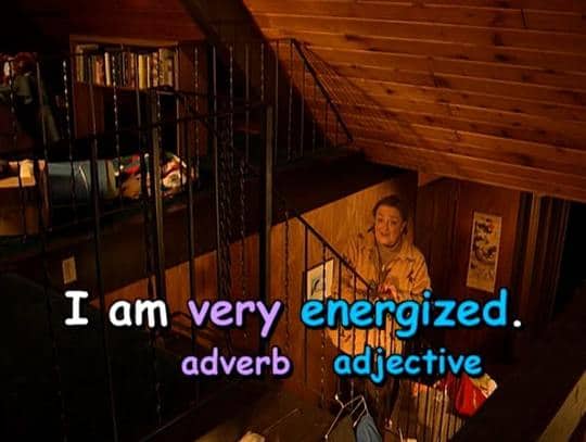 I am very [adverb] energized [adjective].