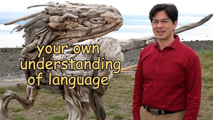 your own understanding of language