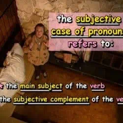 the subjective case of pronouns refers to: the main subject of the verb and the subjective complement of the verb