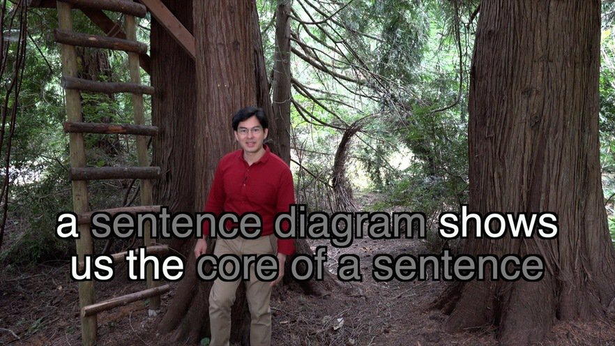 a sentence diagram shows us the core of a sentence